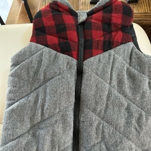 NWOT Fierce Frank Boy Zip Up Buffalo Plaid Jacket Sweater Vest Size 3T